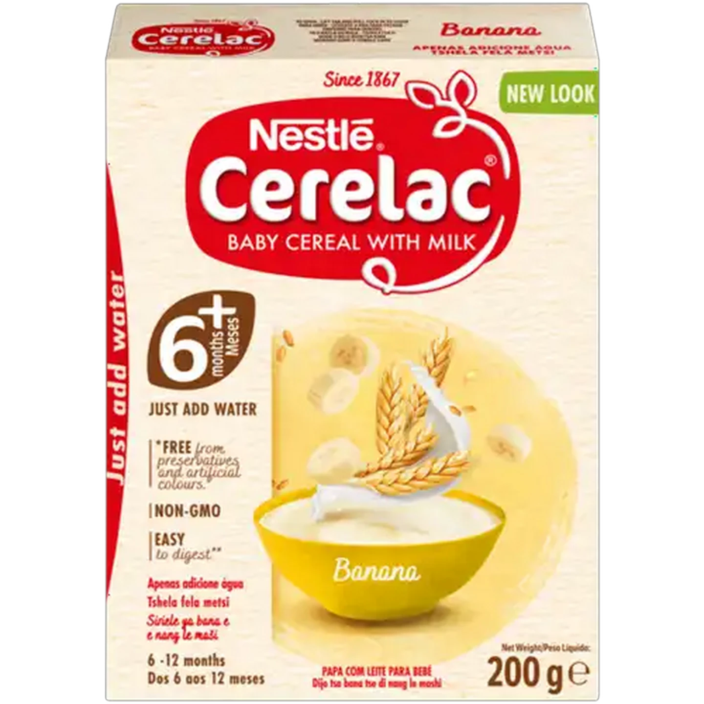 Image of Nestlé Cerelac Banana Baby Cereal with Milk 200g