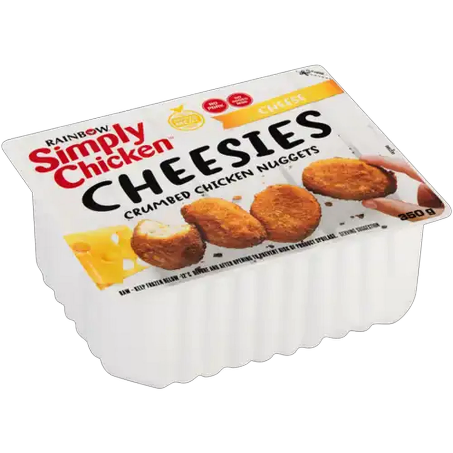 Image of RAINBOW Simply Chicken Frozen Crumbed Chicken Nuggets with Cheese 350g