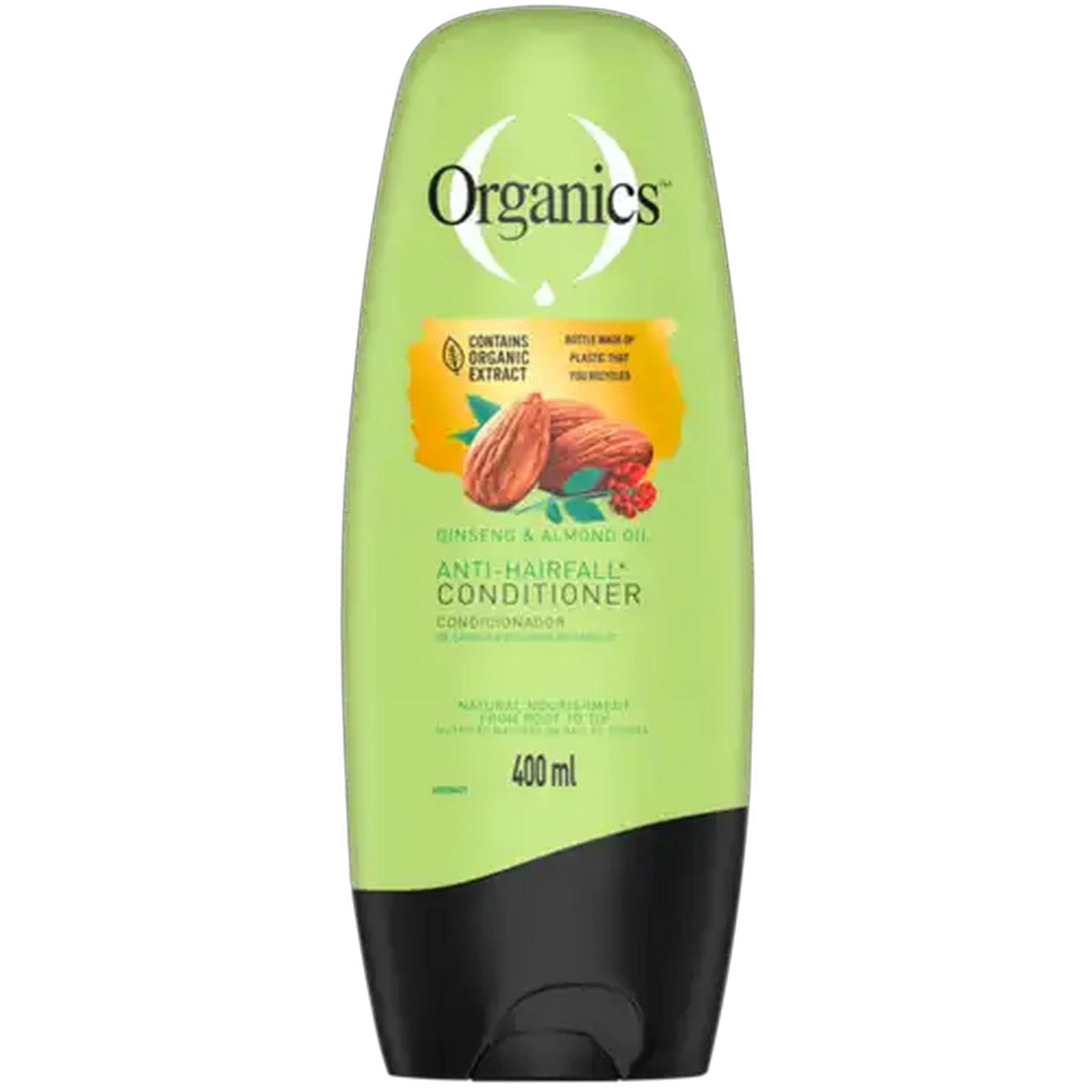Image of Organics Ginseng & Almond Oil Anti-Hairfall Conditioner 400ml