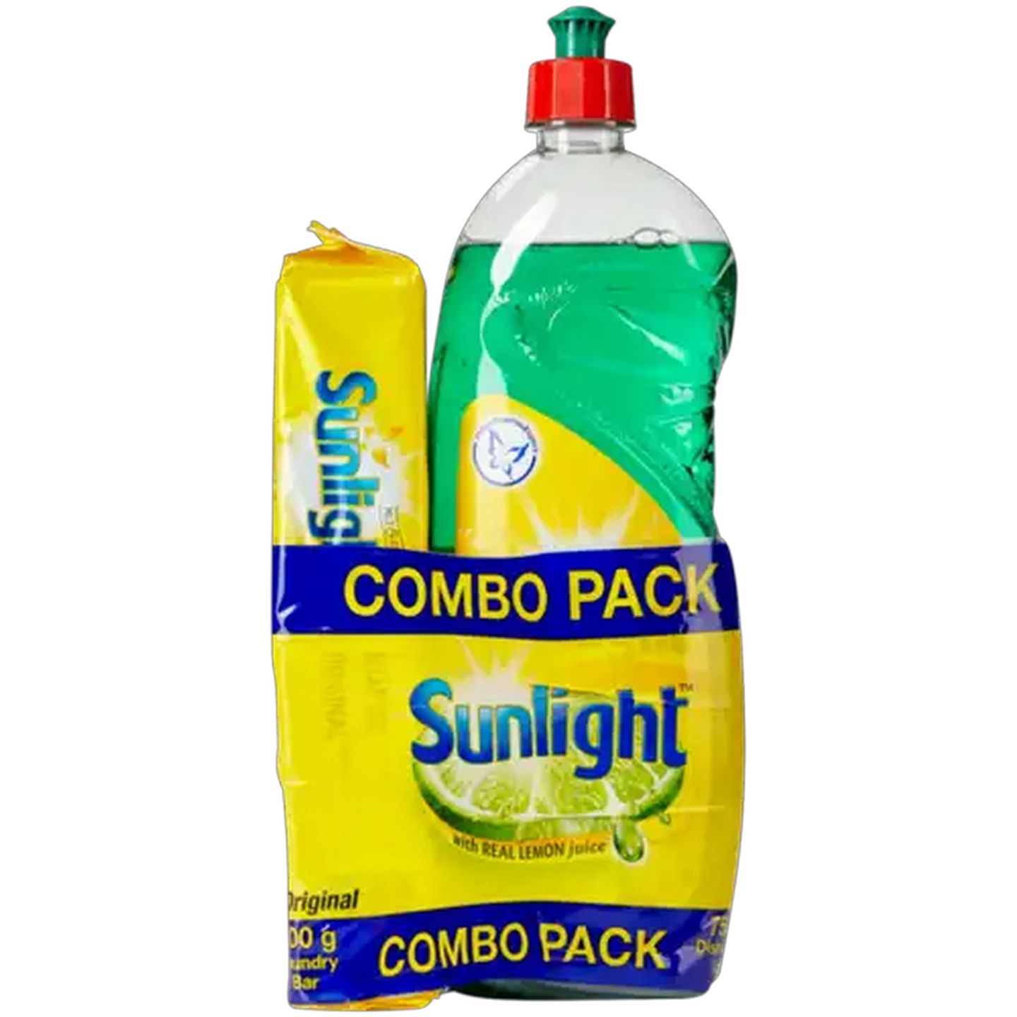 Image of Sunlight Dishwashing Liquid & Laundry Bar Combo Pack 750ml + 500g