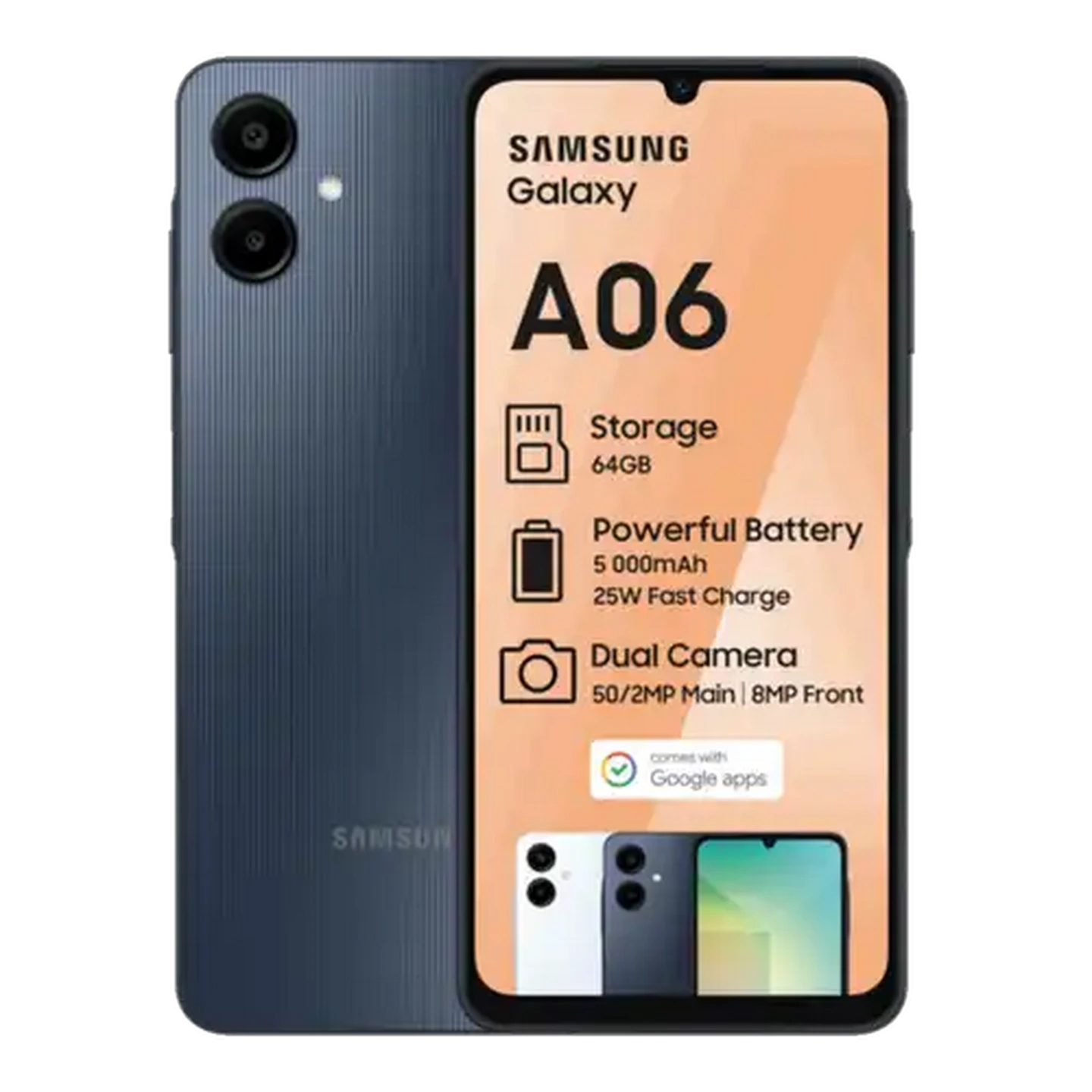 Image of Samsung Galaxy A06 Black Cellphone