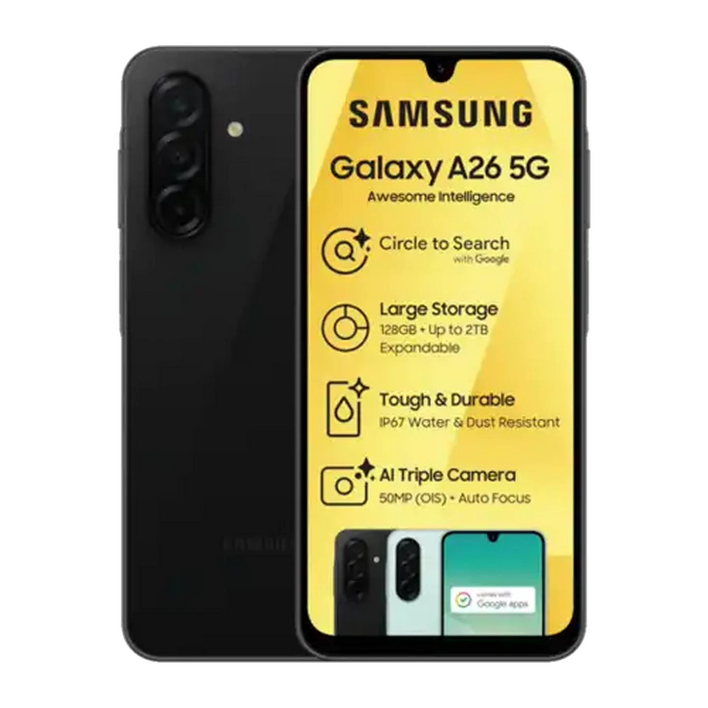 Image of Samsung Galaxy A26 5G Black Smartphone 128GB
