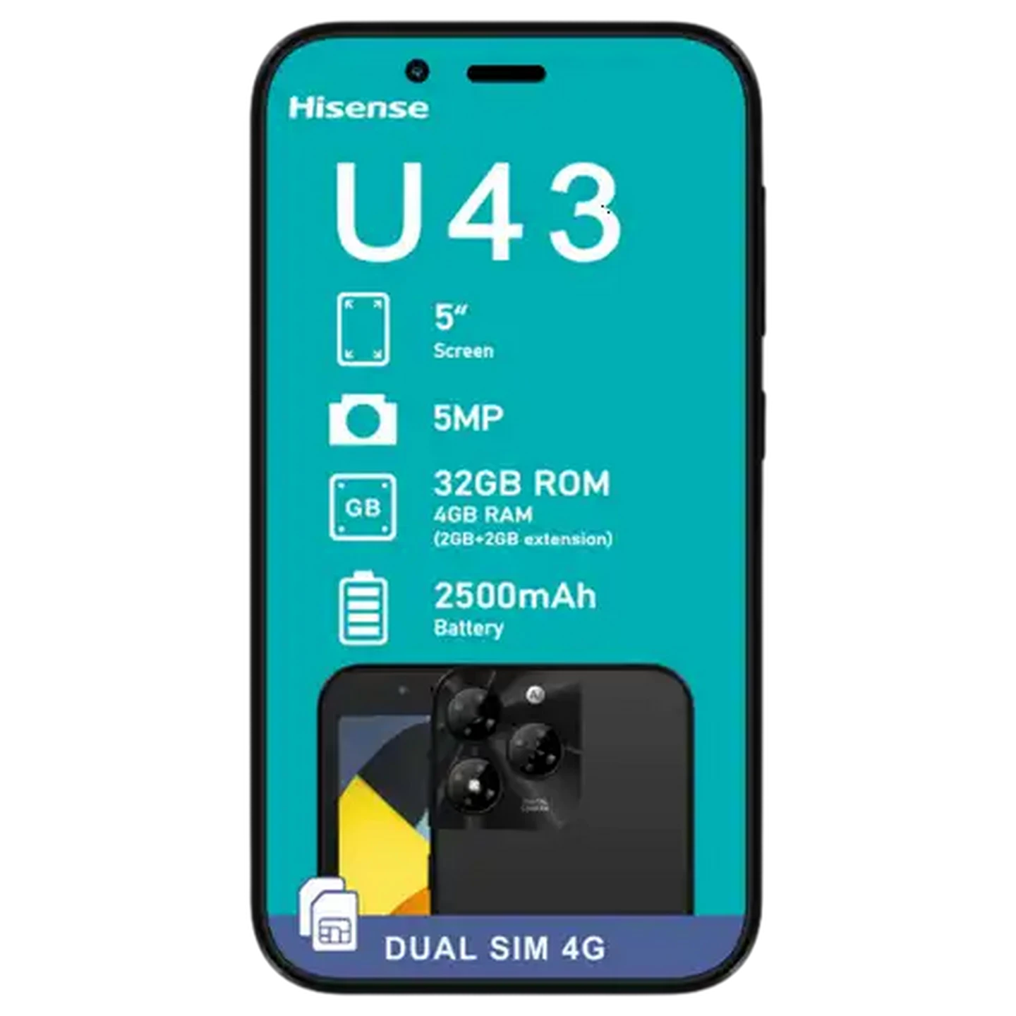 Image of Hisense U43 Black (Network Locked)