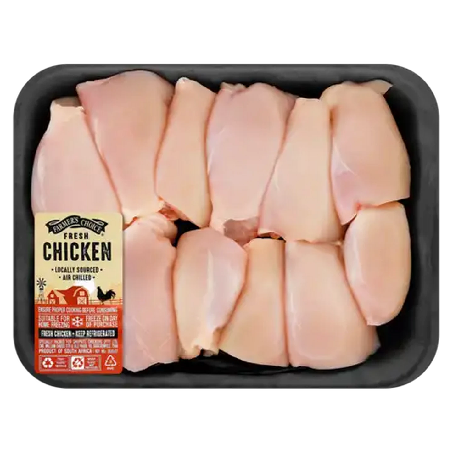 Image of Farmer's Choice Fresh Deboned & Skinless Chicken Thighs Per Kg