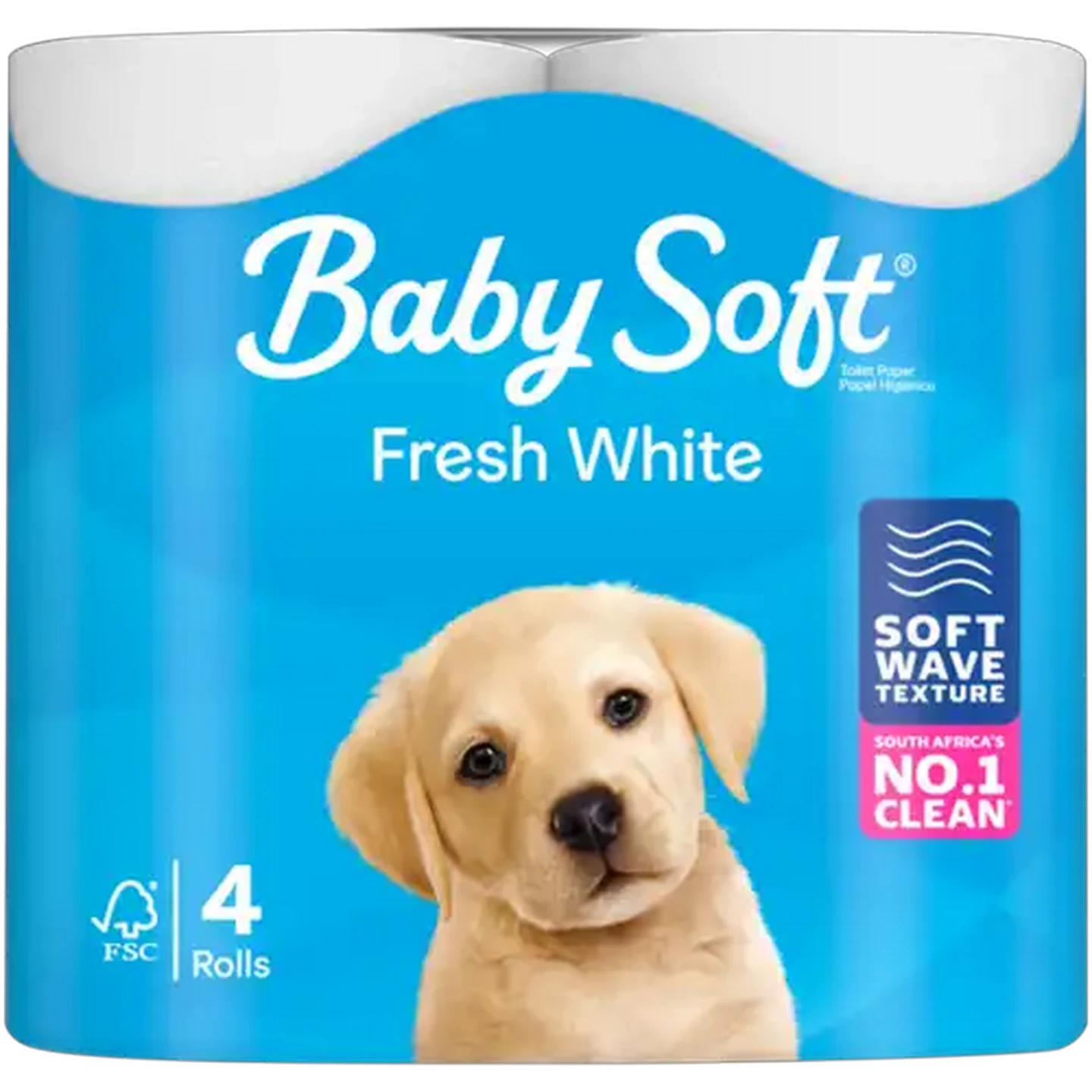 Image of Baby Soft Fresh White 2 Ply Toilet Tissue Roll 4 Pack
