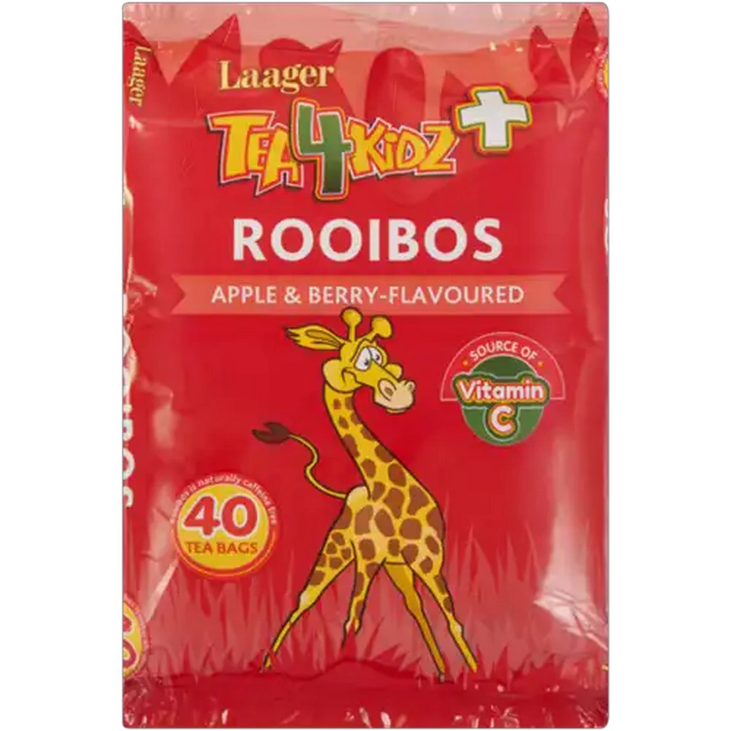 Image of Laager Tea4kids+ Apple & Berry Flavoured Rooibos Tea Bags 40 Pack