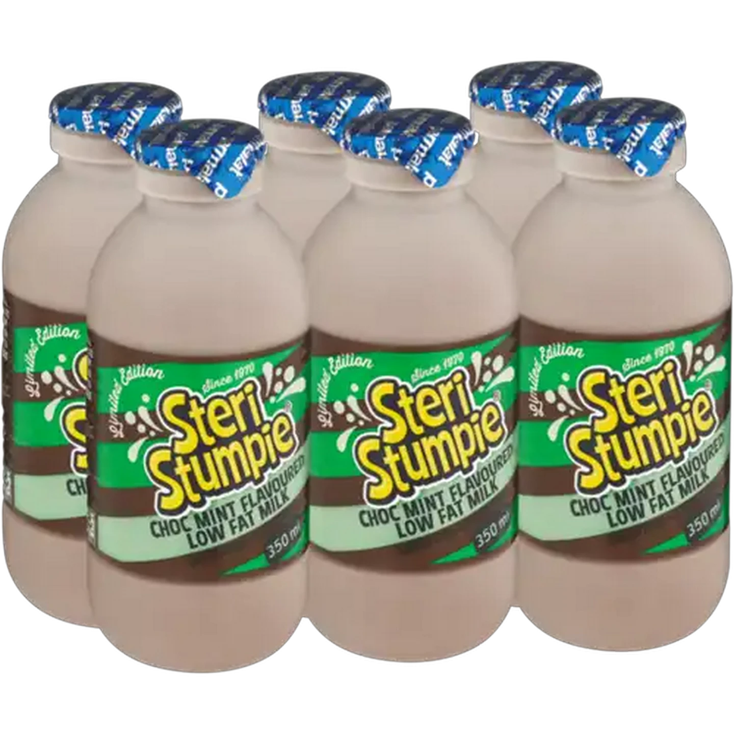 Image of Steri Stumpie Choc Mint Flavoured Limited Edition Low Fat Milk 6 x 350ml