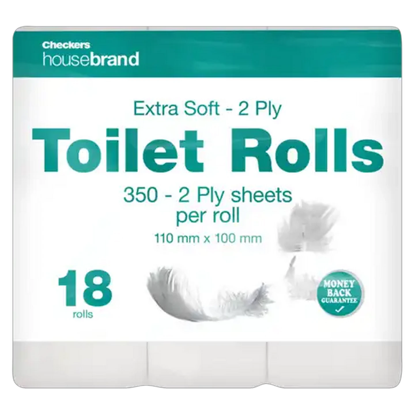 Image of Checkers Housebrand 2 Ply Toilet Rolls 18-Pack
