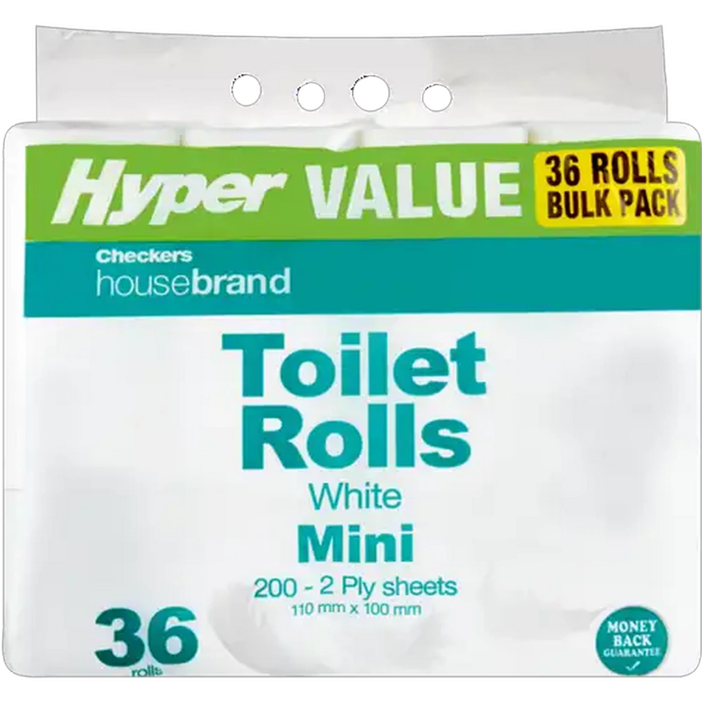 Image of Checkers Housebrand 2 Ply Toilet Rolls 36 Pack