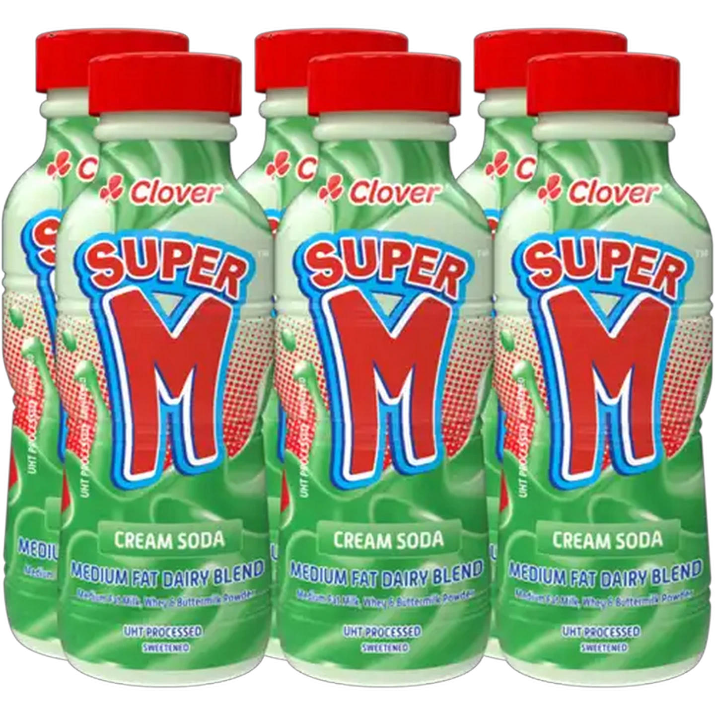 Image of Clover Super M Cream Soda Medium Fat Dairy Blend 6 x 300ml
