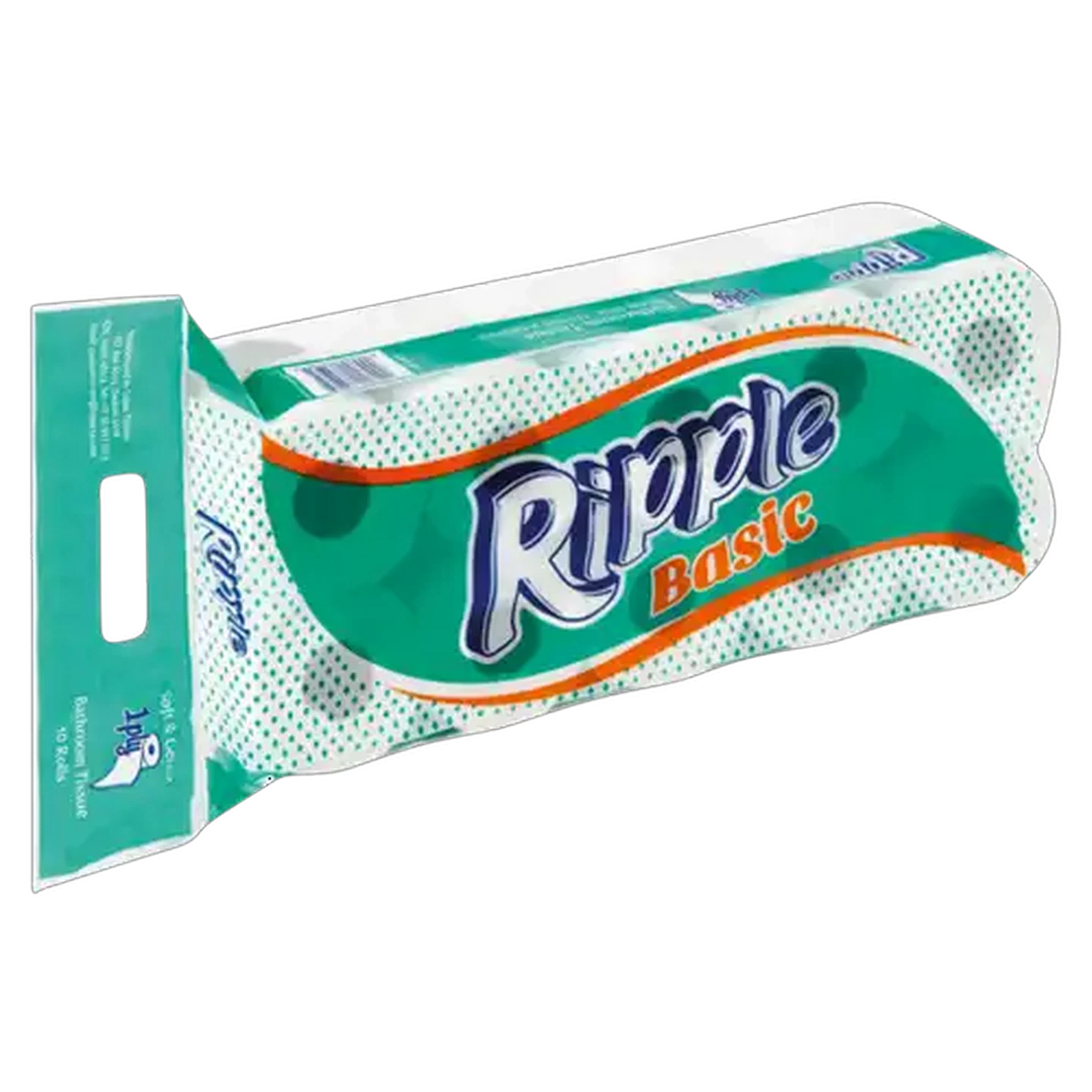 Image of Ripple Basic 1 Ply Toilet Rolls 10 Pack