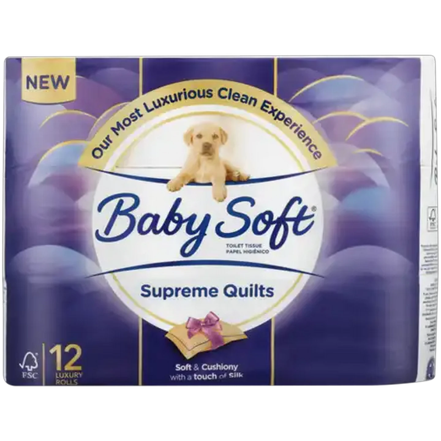 Image of Baby Soft Supreme Quilts Toilet Paper 12 Pack