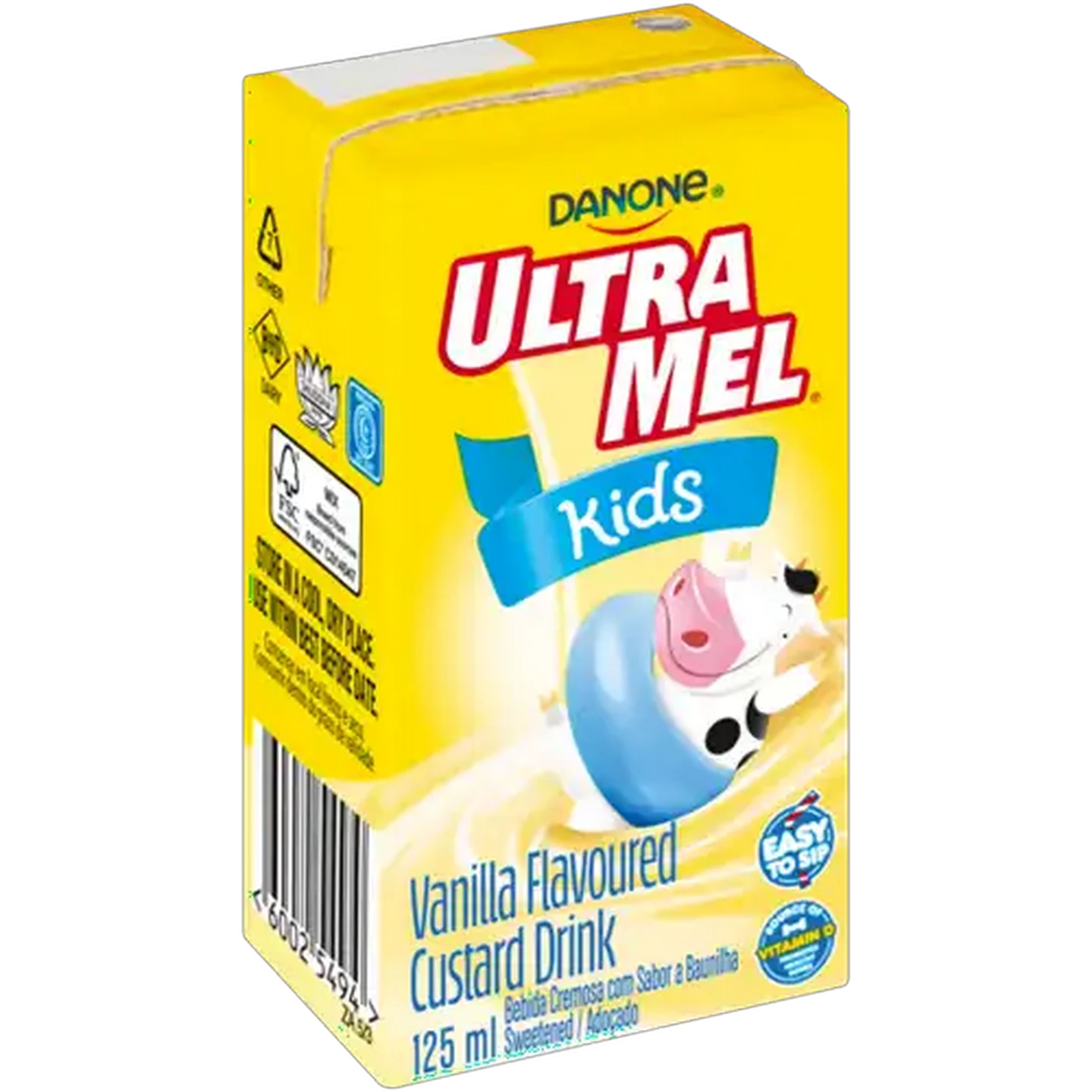 Image of Danone Ultra Mel Vanilla Flavoured Kids Custard Drink 125ml
