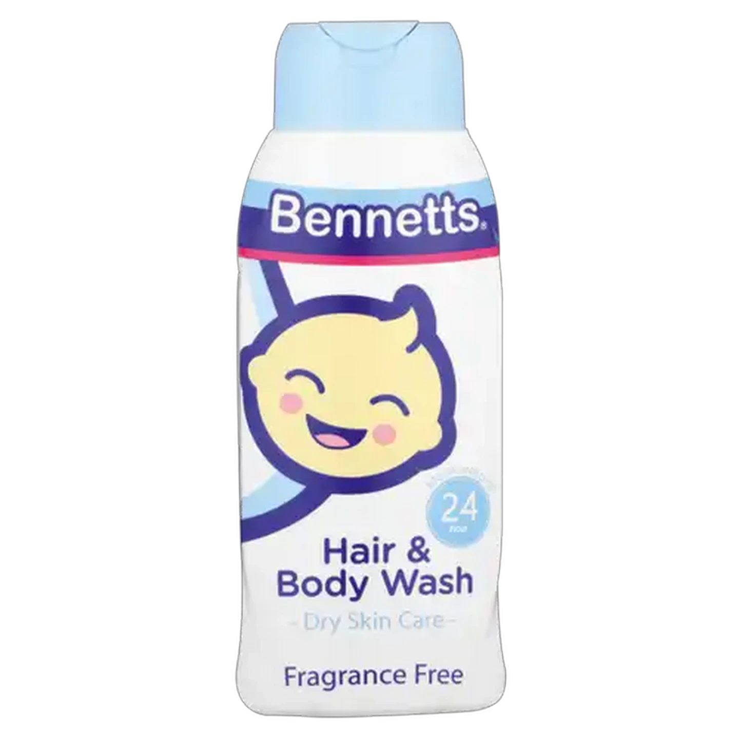 Image of Bennetts Fragrance Free Baby Hair & Body Wash 400ml