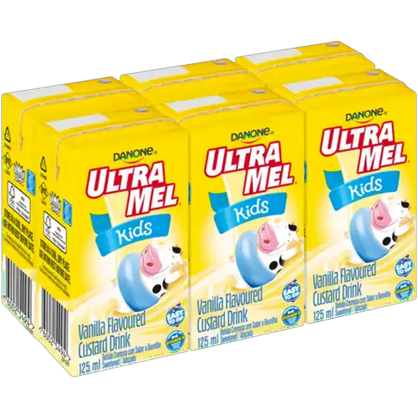 Image of Danone Ultra Mel Vanilla Flavoured Kids Custard Drink 6 x 125ml