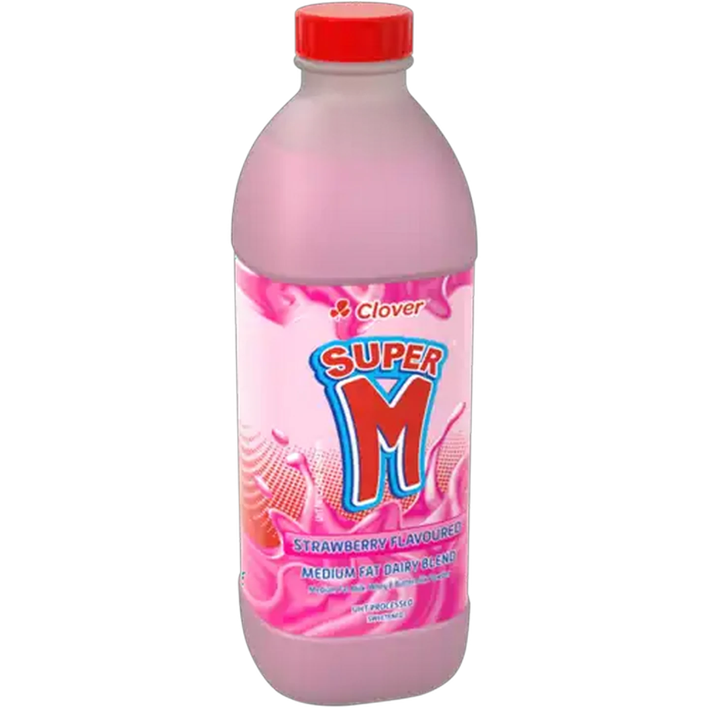 Image of Clover Super M Strawberry Flavoured Medium Fat Dairy Blend 1L