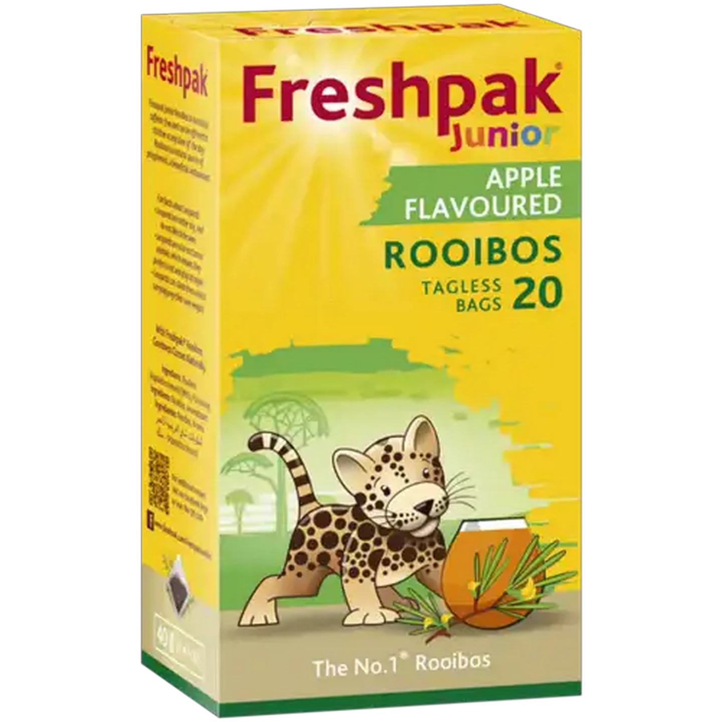 Image of Freshpak Junior Apple Flavoured Rooibos Tagless Tea Bags 20 Pack
