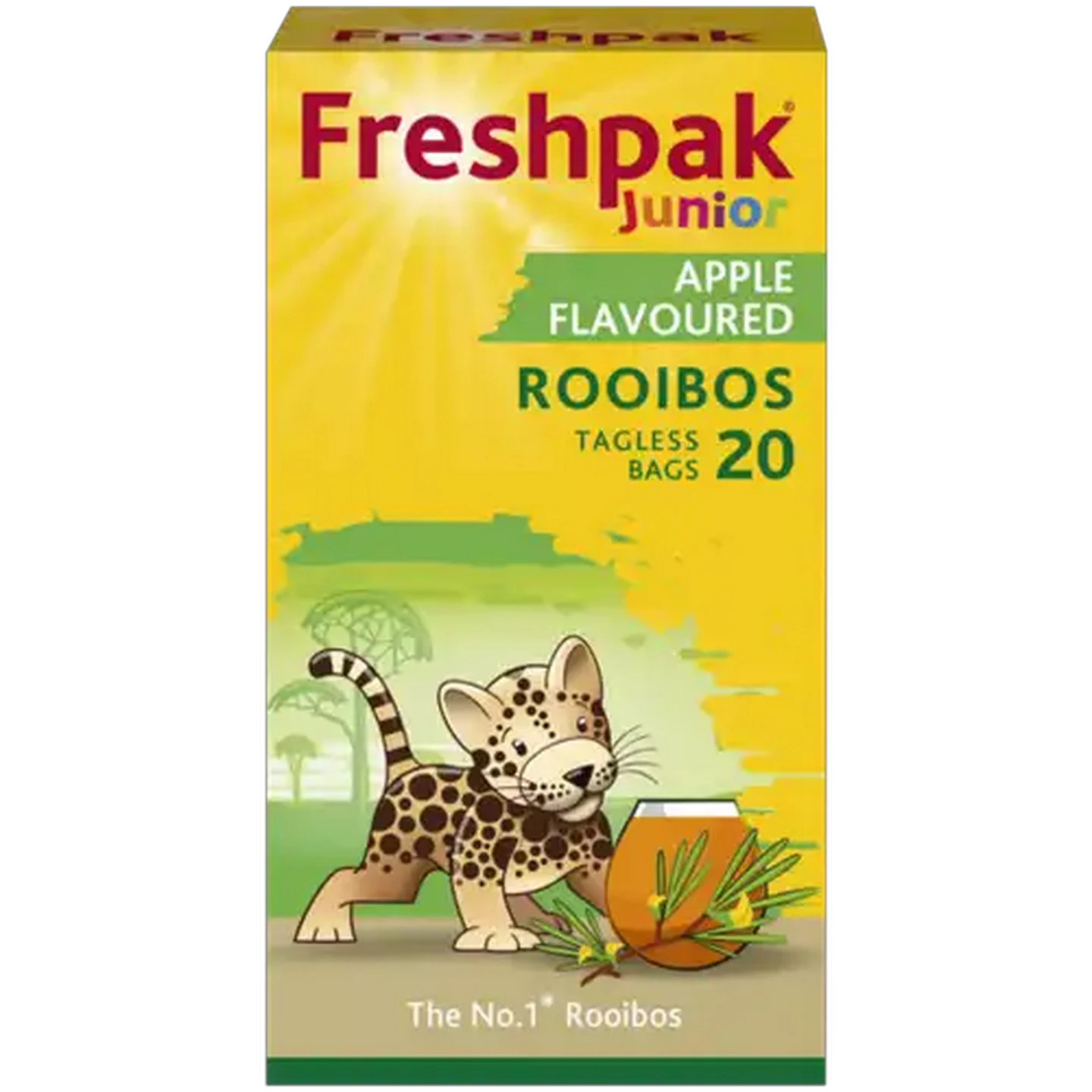 Image of Freshpak Junior Apple Flavoured Rooibos Tagless Tea Bags 20 Pack