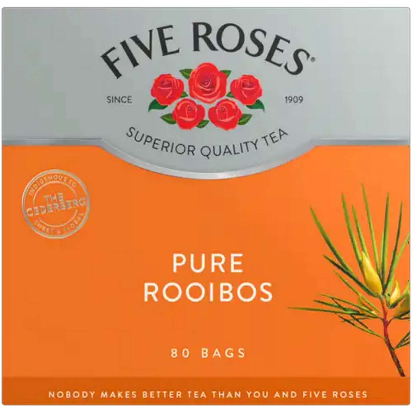 Image of Five Roses Pure Rooibos Tea Bags 80 Pack