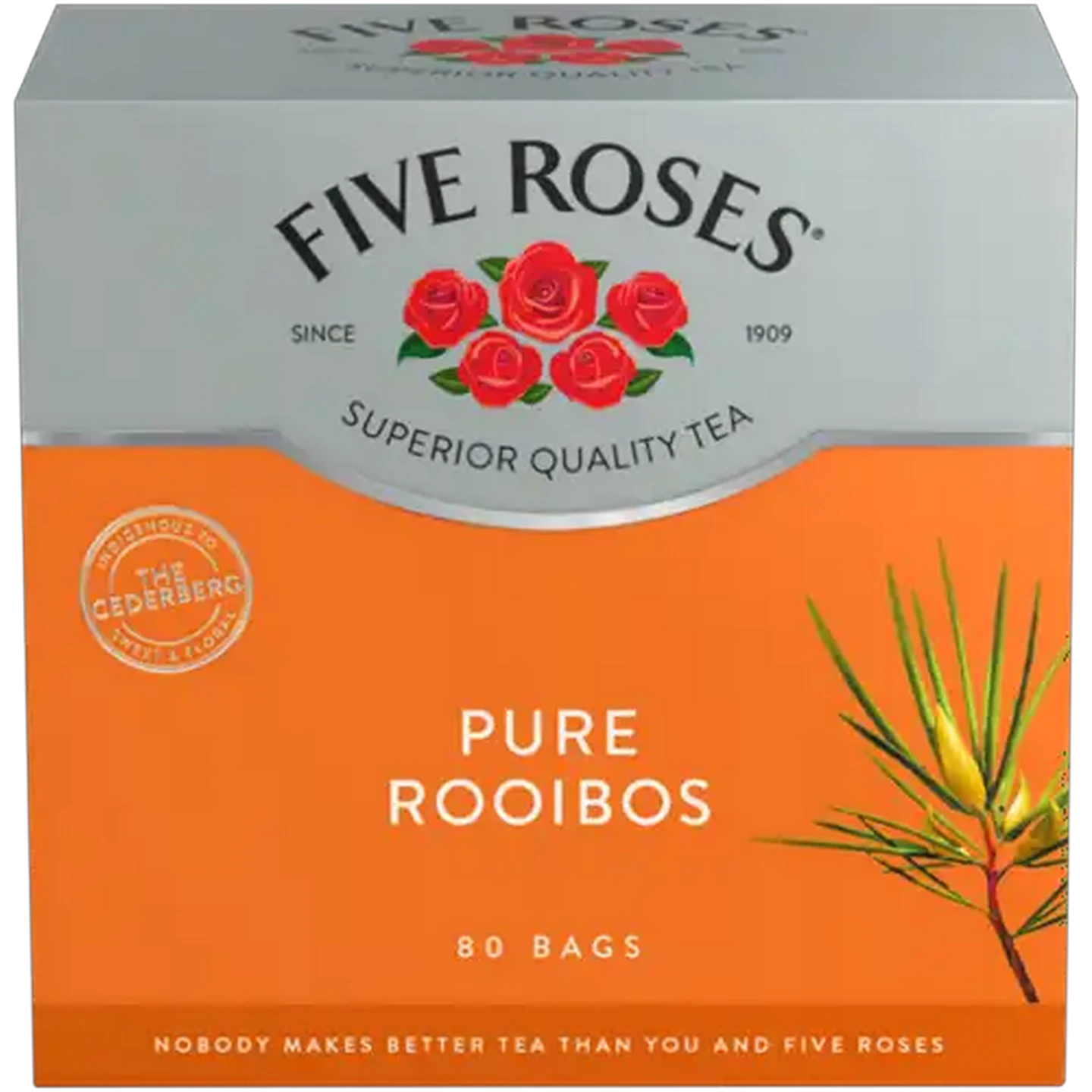 Image of Five Roses Pure Rooibos Tea Bags 80 Pack