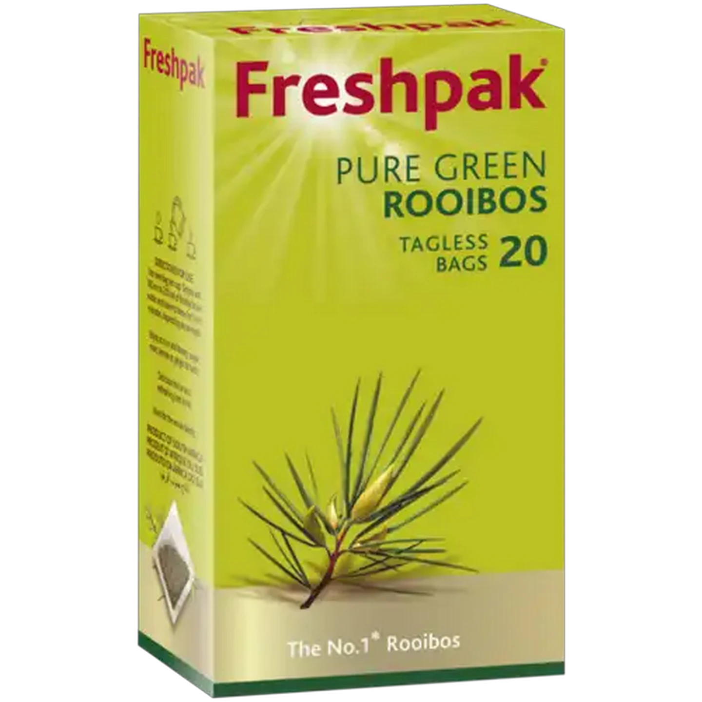 Image of Freshpak Pure Green Rooibos Tagless Tea Bags 20 Pack