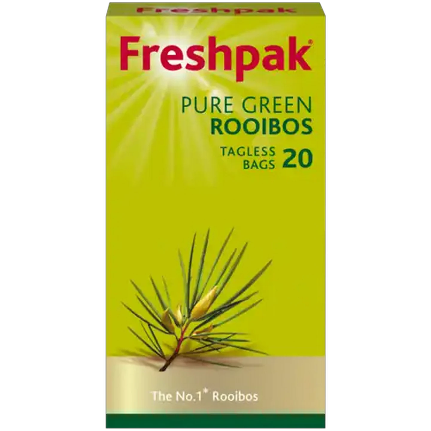 Image of Freshpak Pure Green Rooibos Tagless Tea Bags 20 Pack