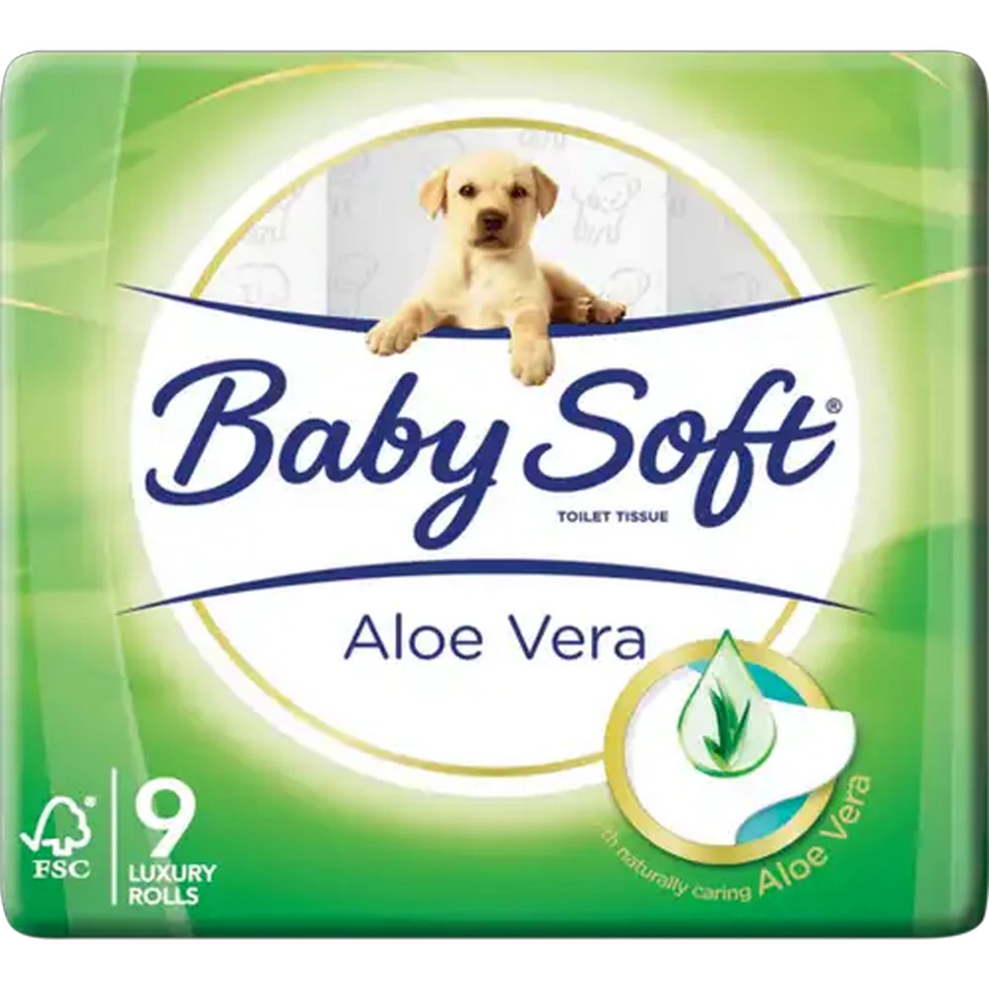 Image of Baby Soft Aloe Vera 2 Ply Toilet Rolls 9 Pack
