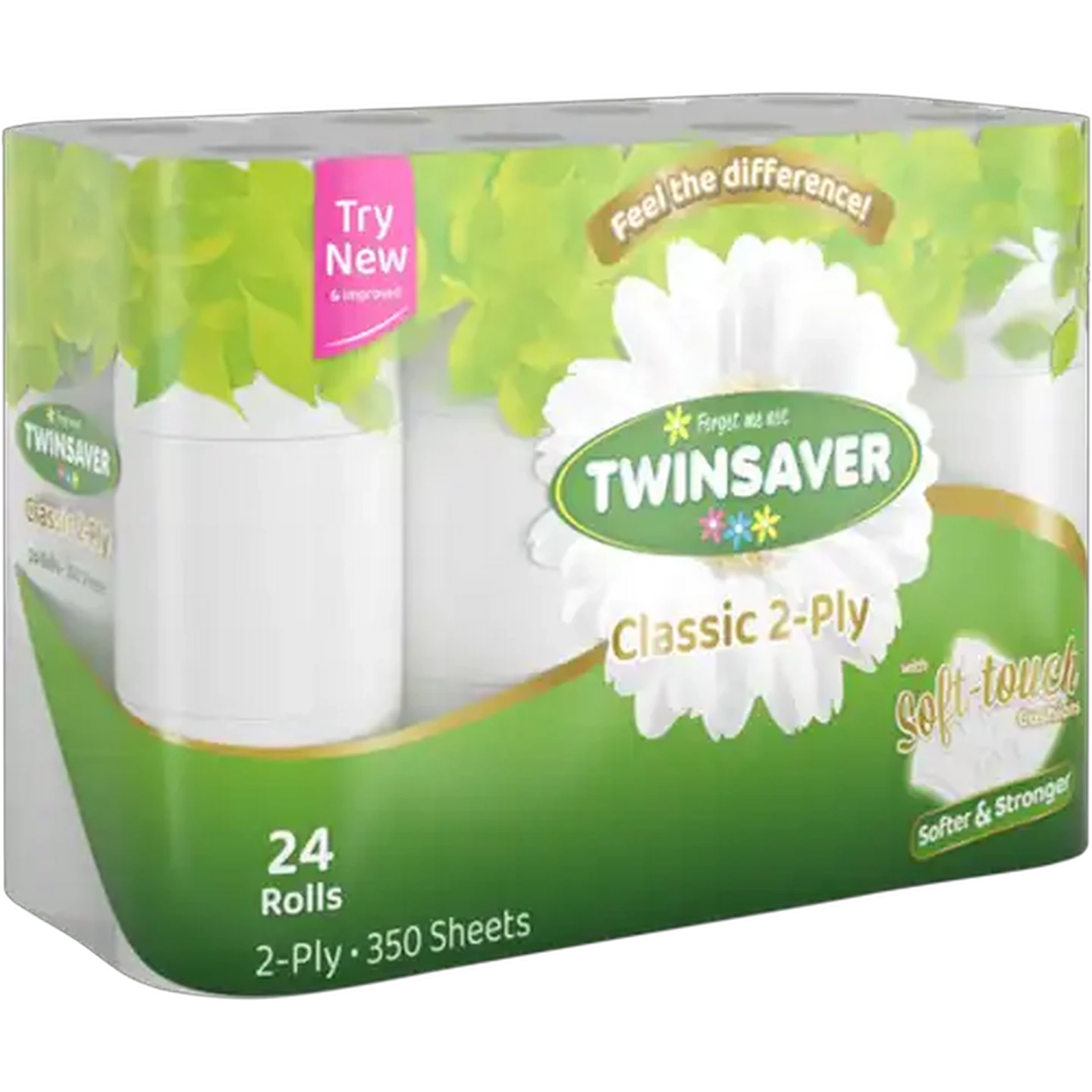 Image of Twinsaver Classic 2-Ply Toilet Tissue Roll 24-Pack