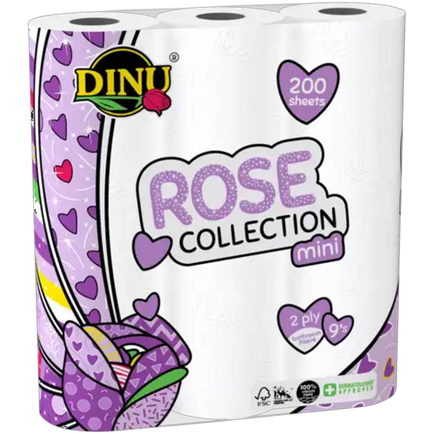 Image of Dinu Décor Collection 2 Ply Bathroom Tissues 9 Pack