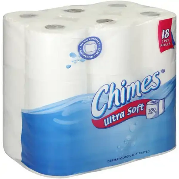 Chimes 2 Ply Bathroom Tissue Rolls 18 Pack