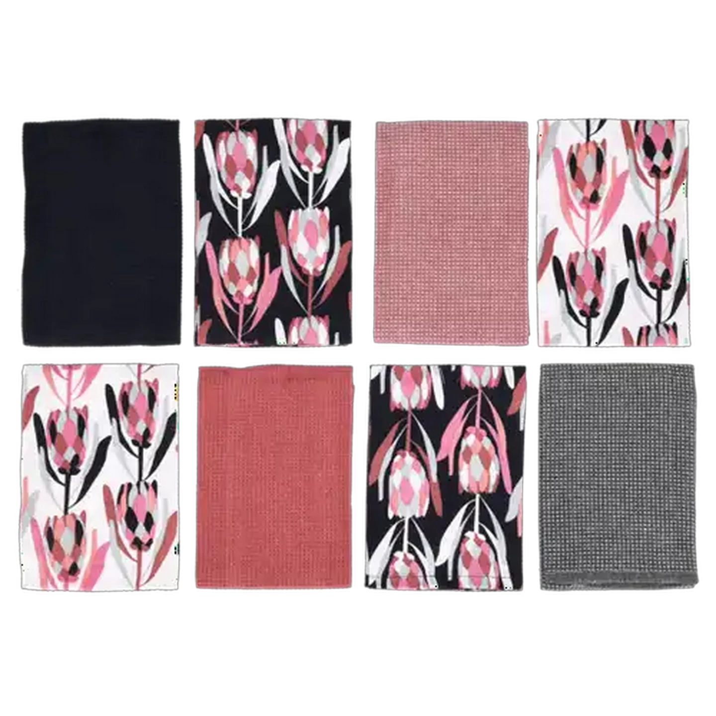 Image of Essentials Multi-Coloured Kitchen Cloths 8 Pack