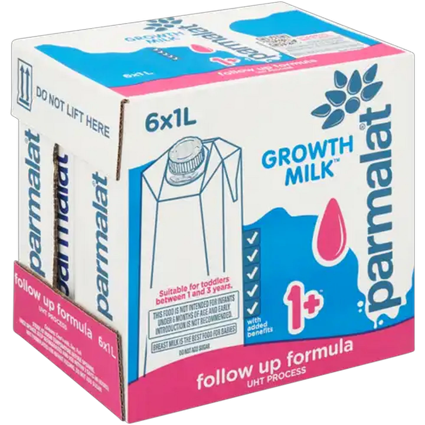Image of Parmalat Medium Fat Growth Milk 1+ Pack 6 x 1L