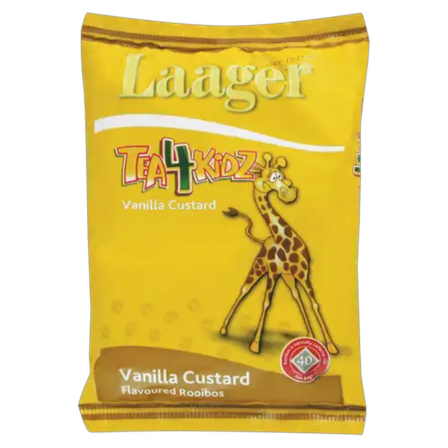 Image of Laager Tea 4 Kidz Vanilla Custard Flavoured Rooibos Teabags 40 Pack