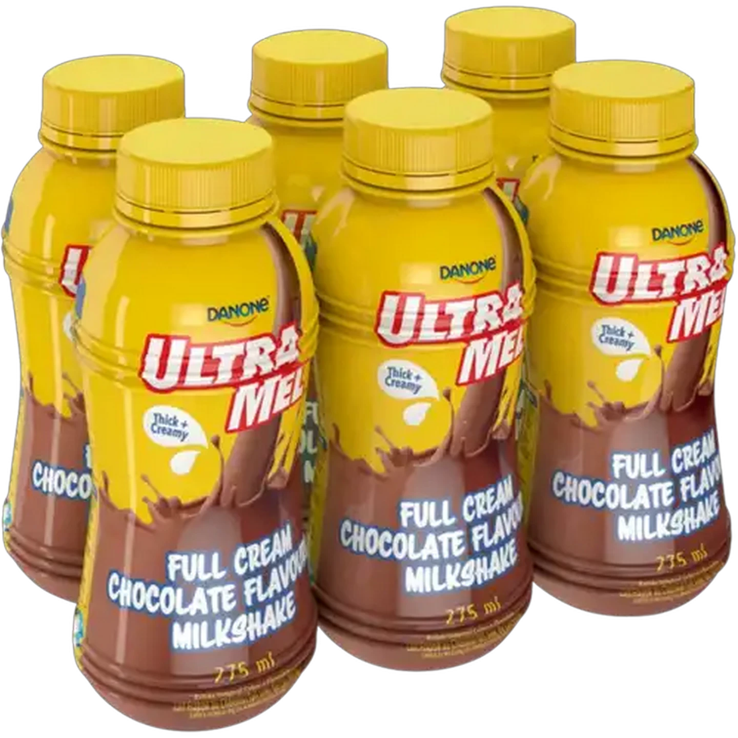 Image of Danone UltraMel Chocolate Flavoured Full Cream Milkshake 6 x 275ml