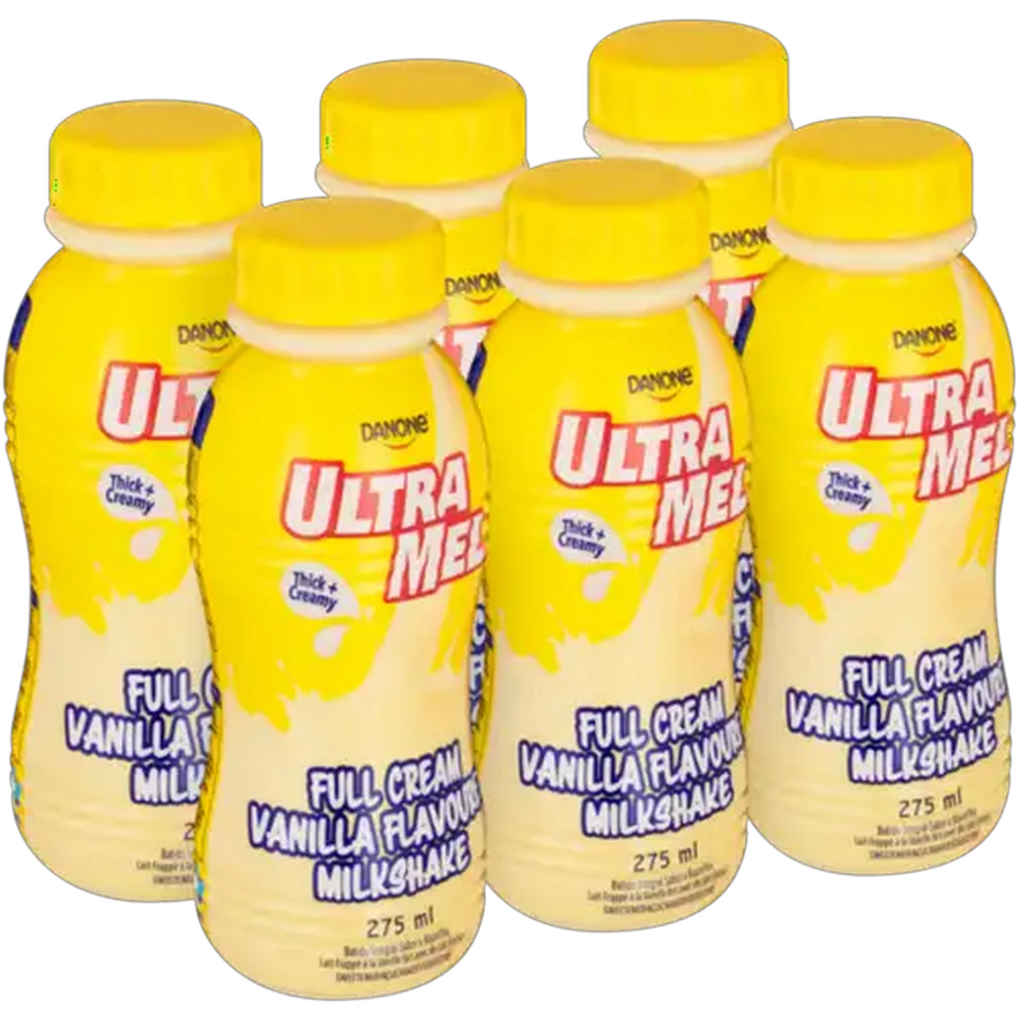 Image of Danone UltraMel Vanilla Flavoured Full Cream Milkshake 6 x 275ml