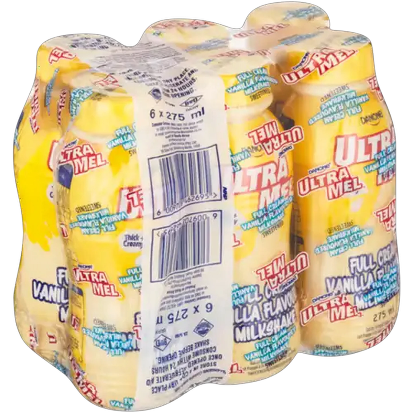 Image of Danone UltraMel Vanilla Flavoured Full Cream Milkshake 6 x 275ml