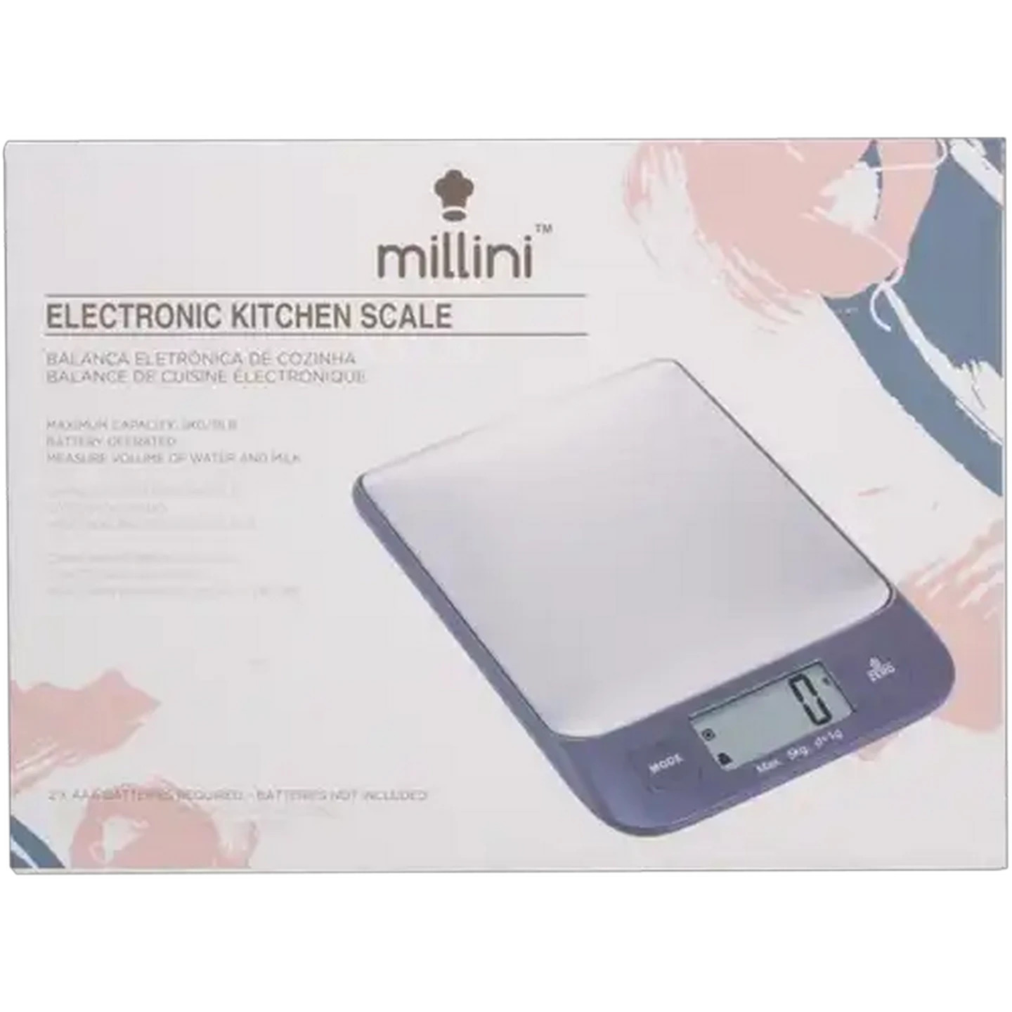 Image of Millini Square Electronic Kitchen Scale