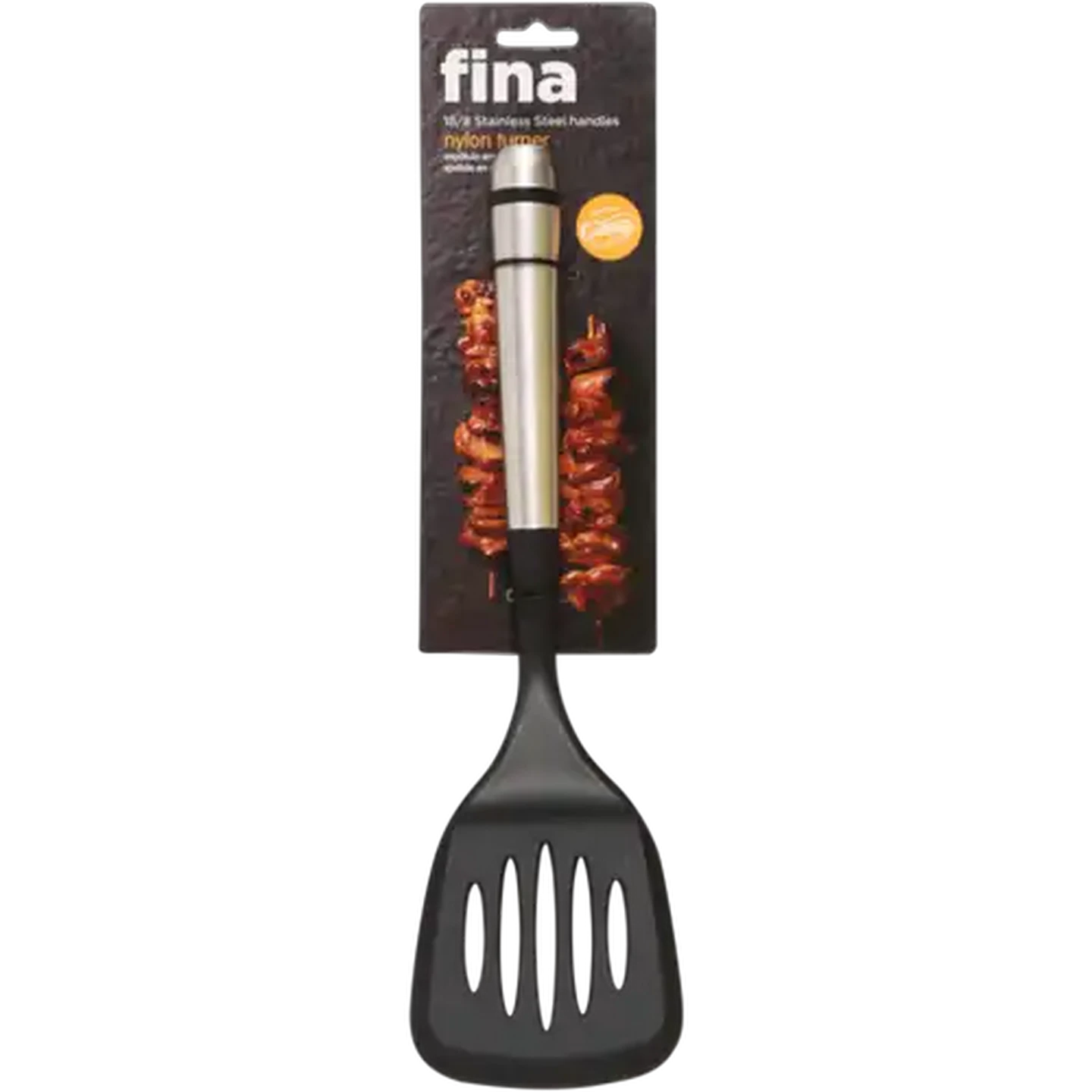Image of Fina Nylon Slotted Turner with Stainless Steel Handle