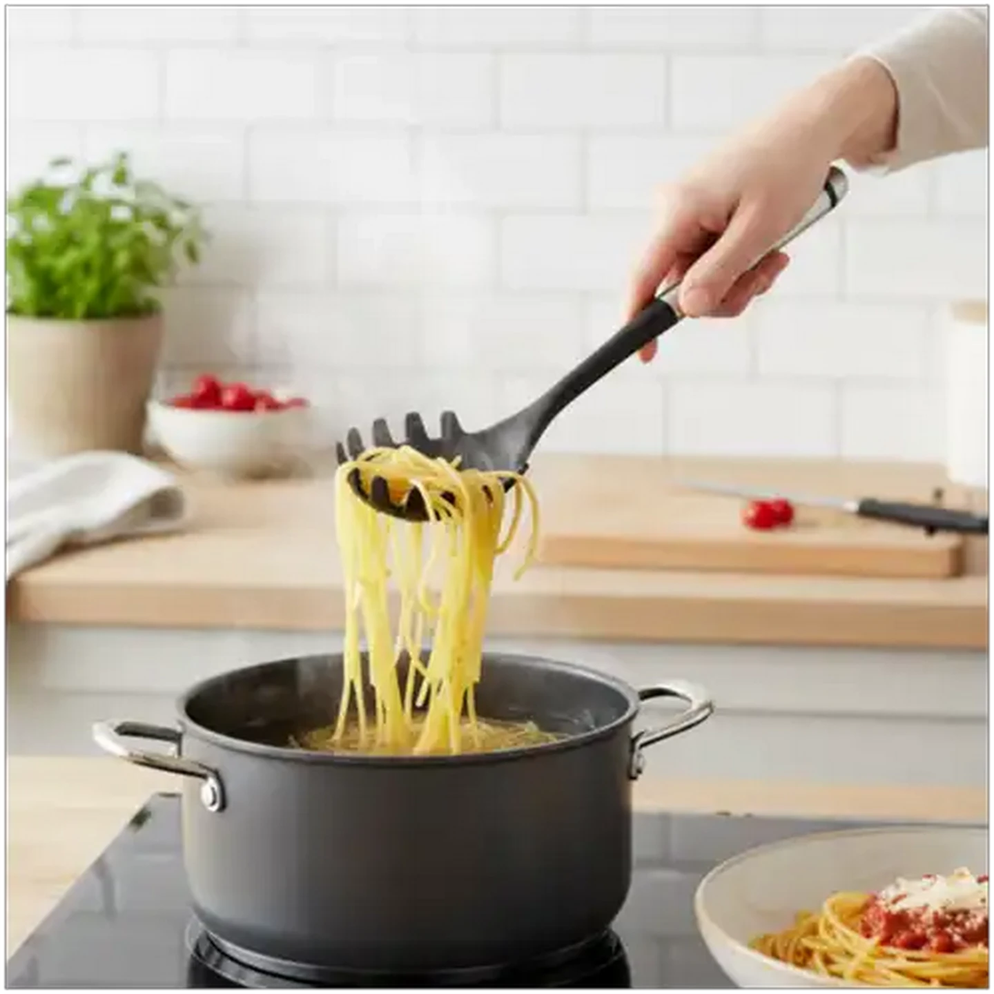 Image of Fina Nylon Spaghetti Server With Stainless Steel Handle