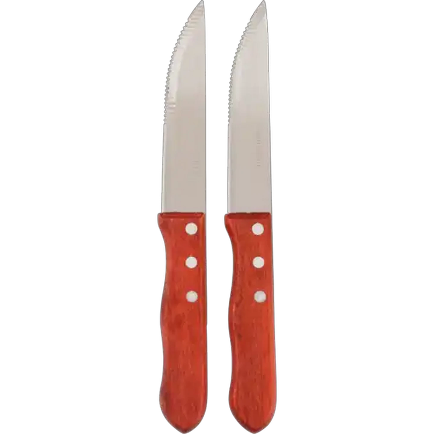 Image of Steak Knives with Solid Wood Handles 2-Pack