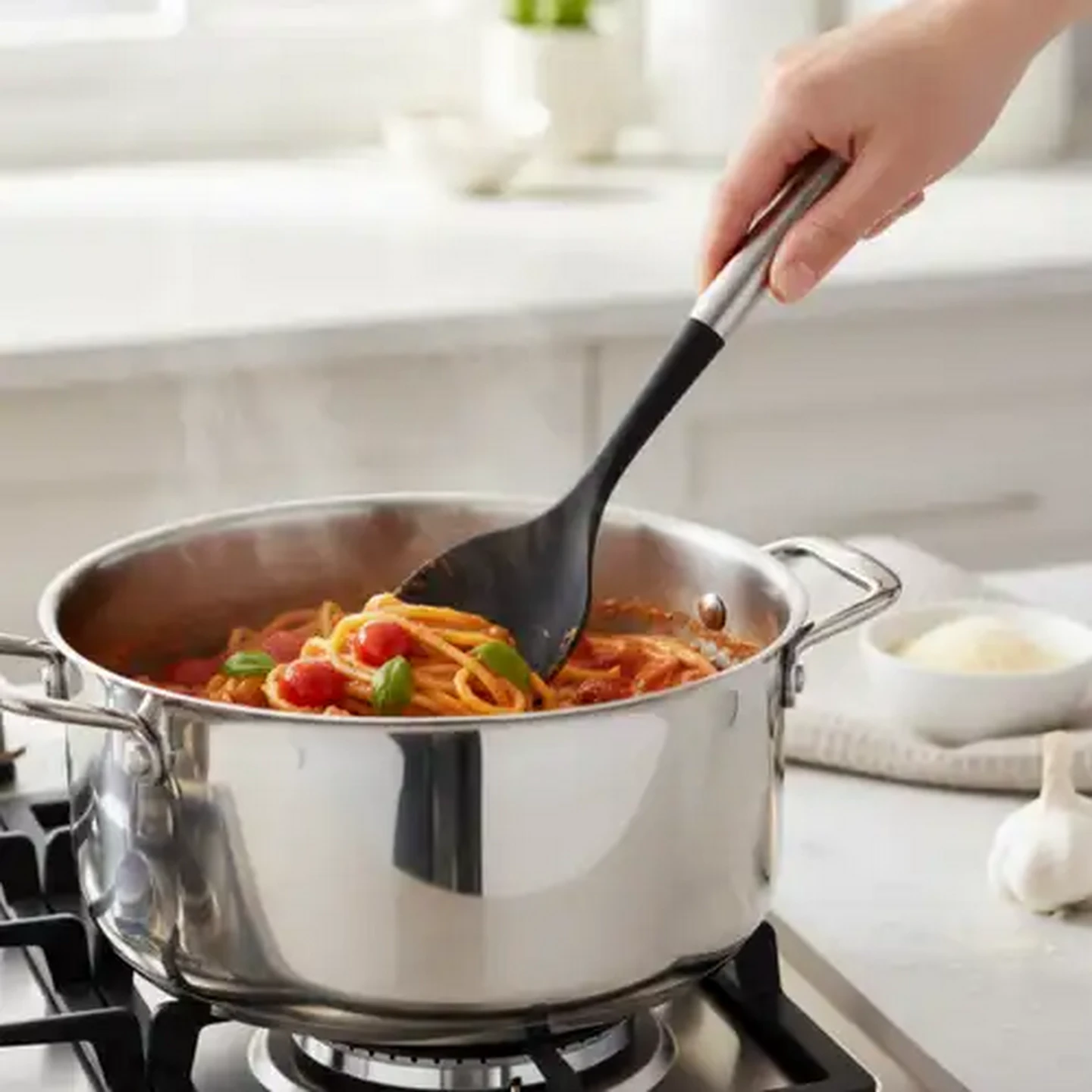 Image of Fina Nylon Solid Spoon with Stainless Steel Handle