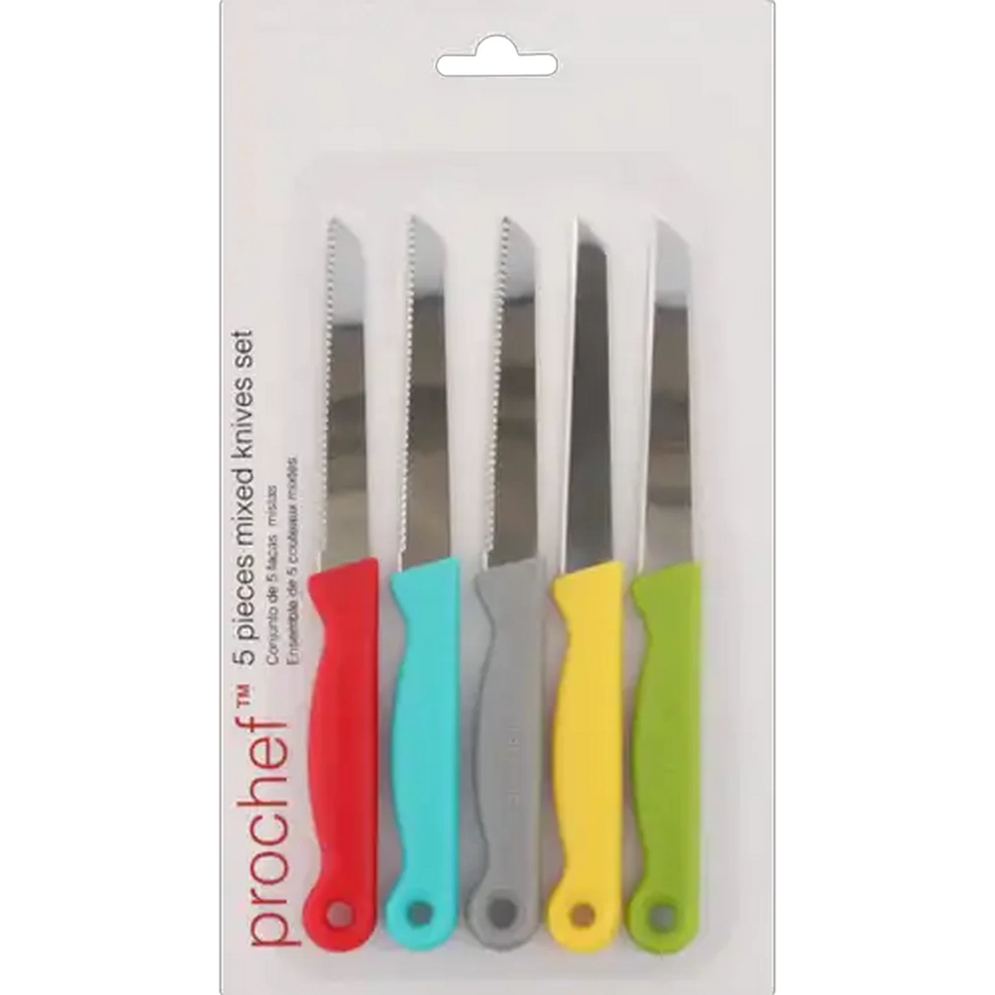 Image of Prochef Mixed Silvano Knife Set 5 Piece
