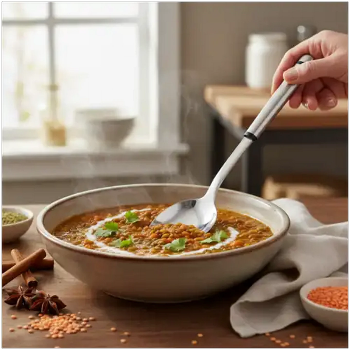 Image of Fina Stainless Steel Solid Spoon