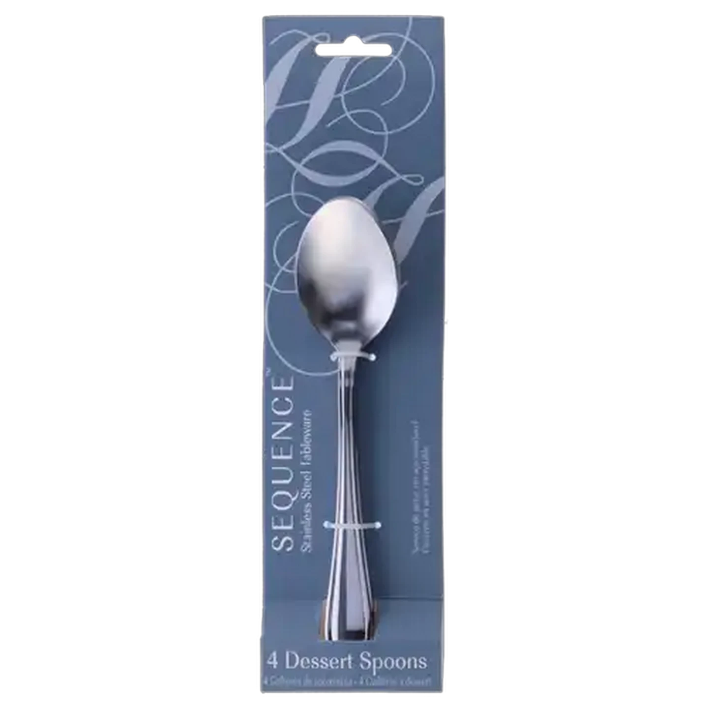 Image of Sequence Stainless Steel Dessert Spoons 4-Pack
