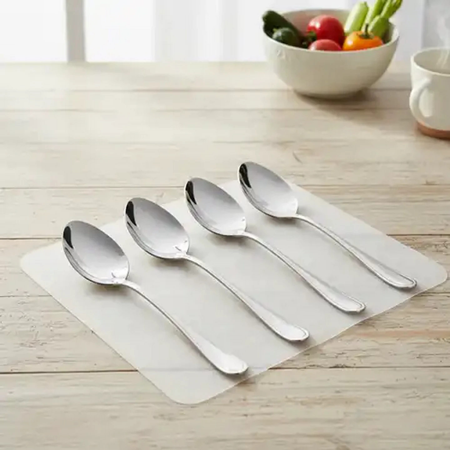 Image of Sequence Stainless Steel Dessert Spoons 4-Pack