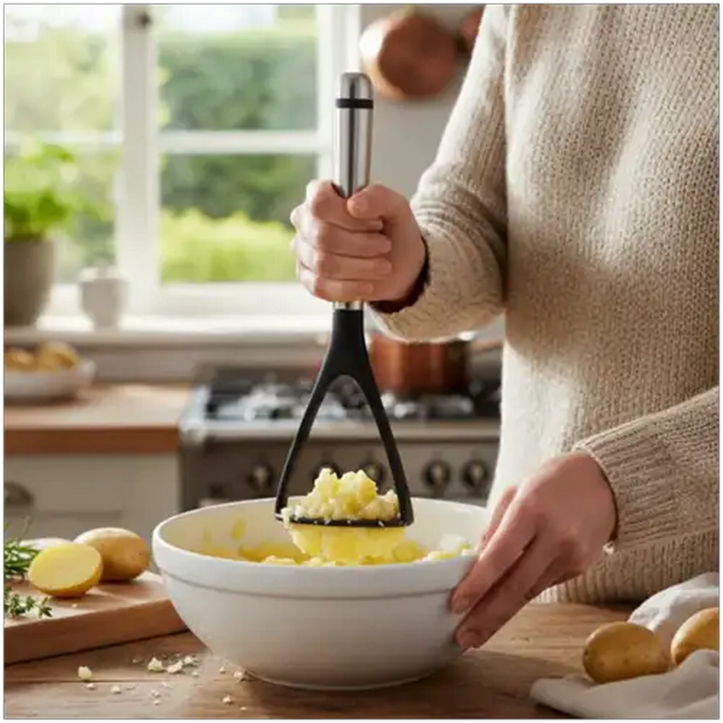 Image of Fina Nylon Masher with Stainless Steel Handle