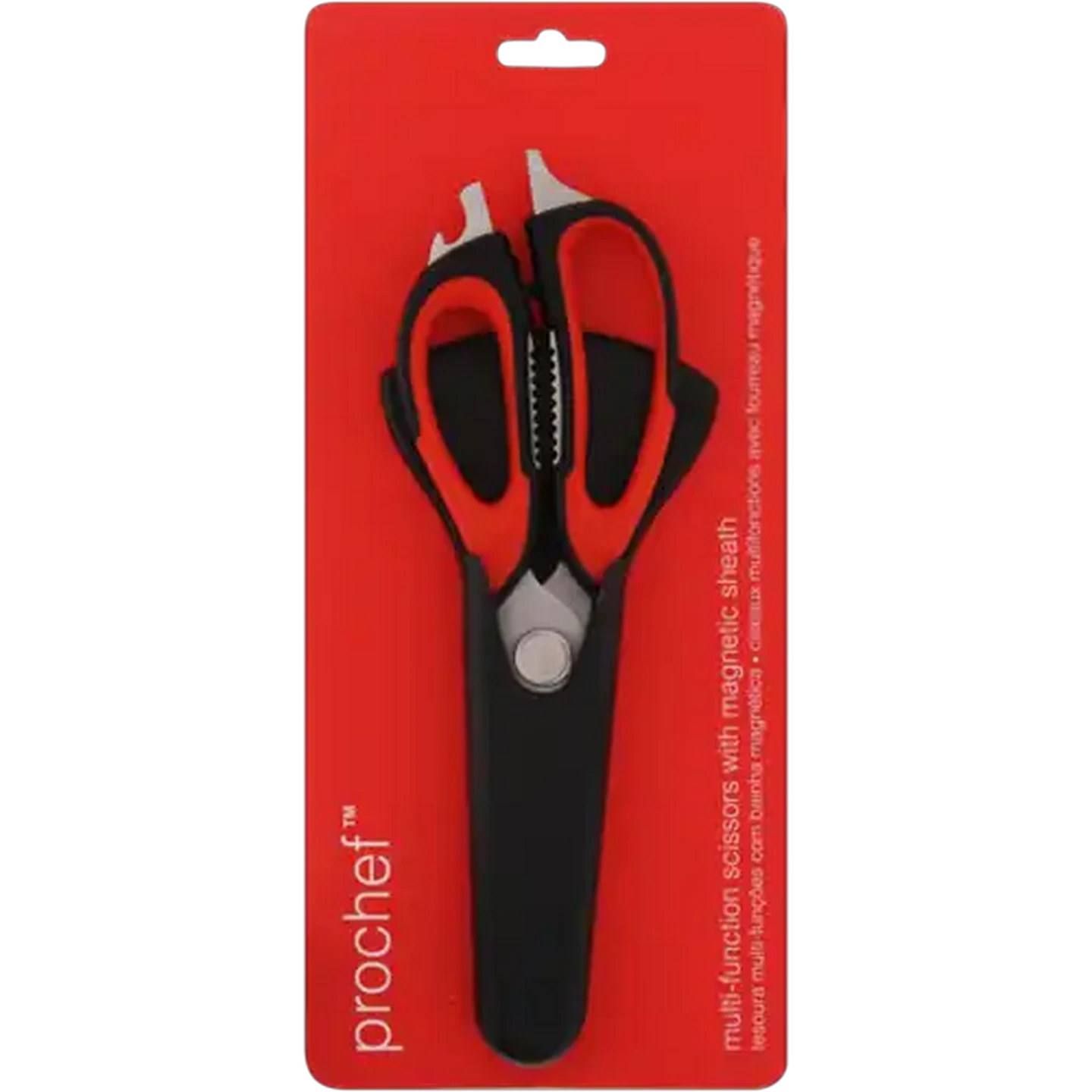 Image of Prochef  Stainless Steel Multi-Function Scissors with Magnetic Sheath (Colour May Vary)