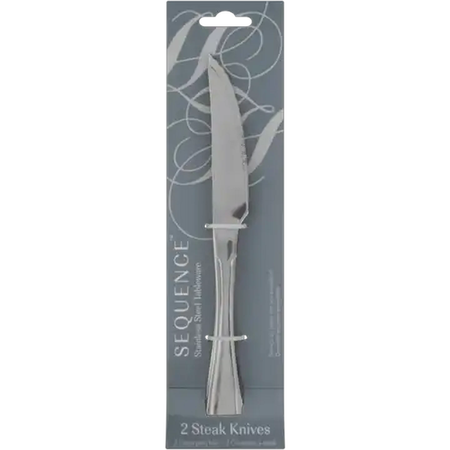 Image of Sequence Stainless Steel Steak Knife Set 2-Pack