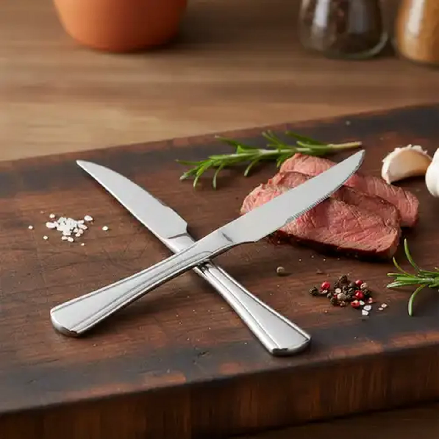 Image of Sequence Stainless Steel Steak Knife Set 2-Pack