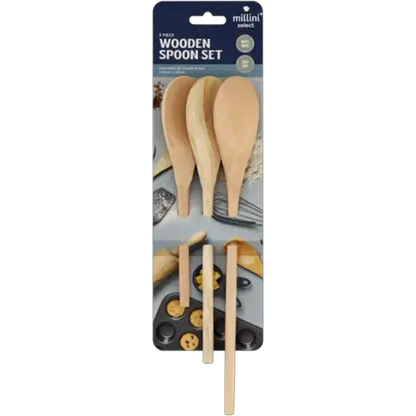 Image of Millini Wooden Spoon Set 3-Piece